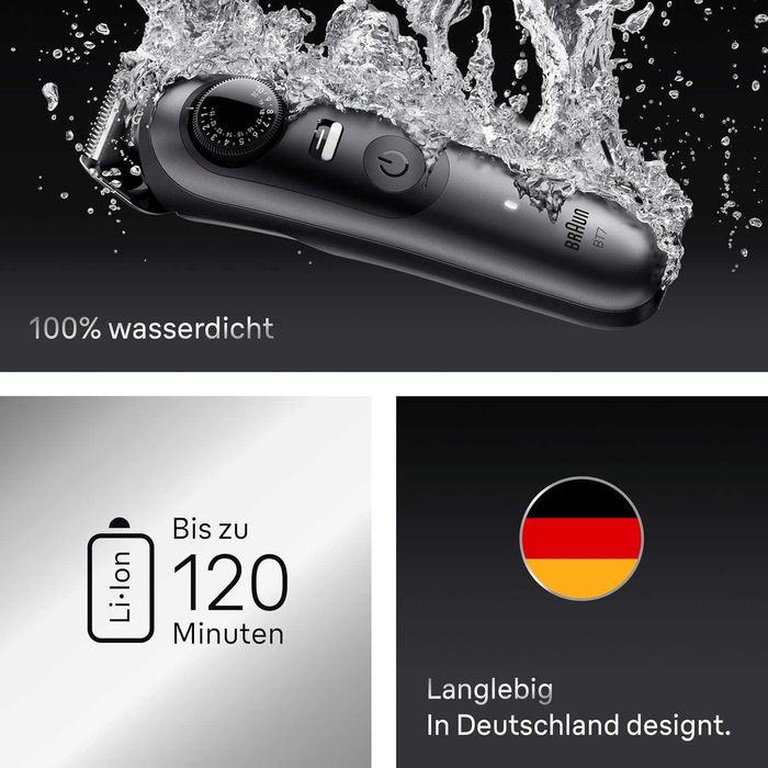 Електрически тример за брада Braun BT7525 Series 7 за мъже със 7 аксесоара