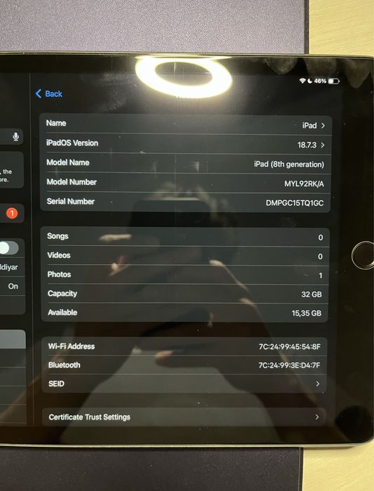 iPad 8 32GB WI-FI + Подарок