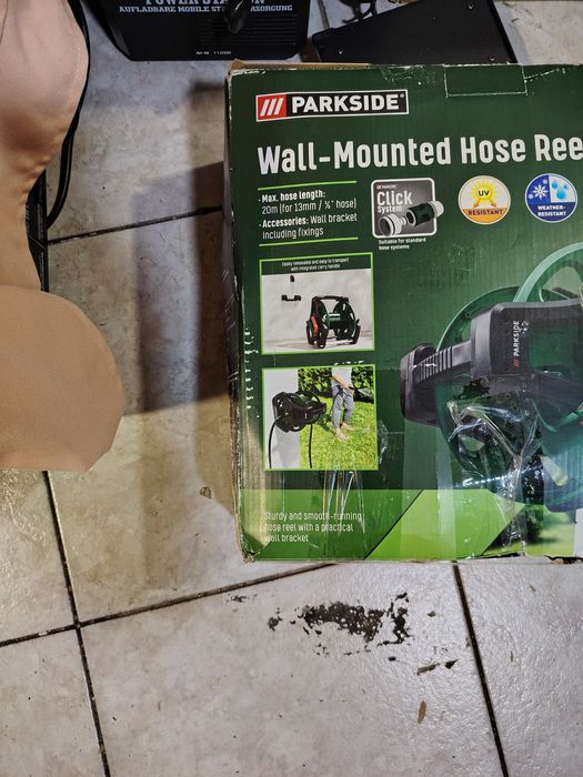 Parkside® Макара за маркуч за стенен монтаж
