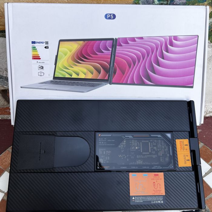 Monitor Extensibil DomyFan P5 15.6” Diagonala Full HD cu Suport pentru Laptop sau Desktop