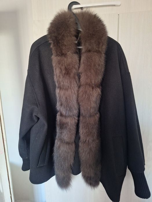 Шикарный 100 шерсть полу пальто