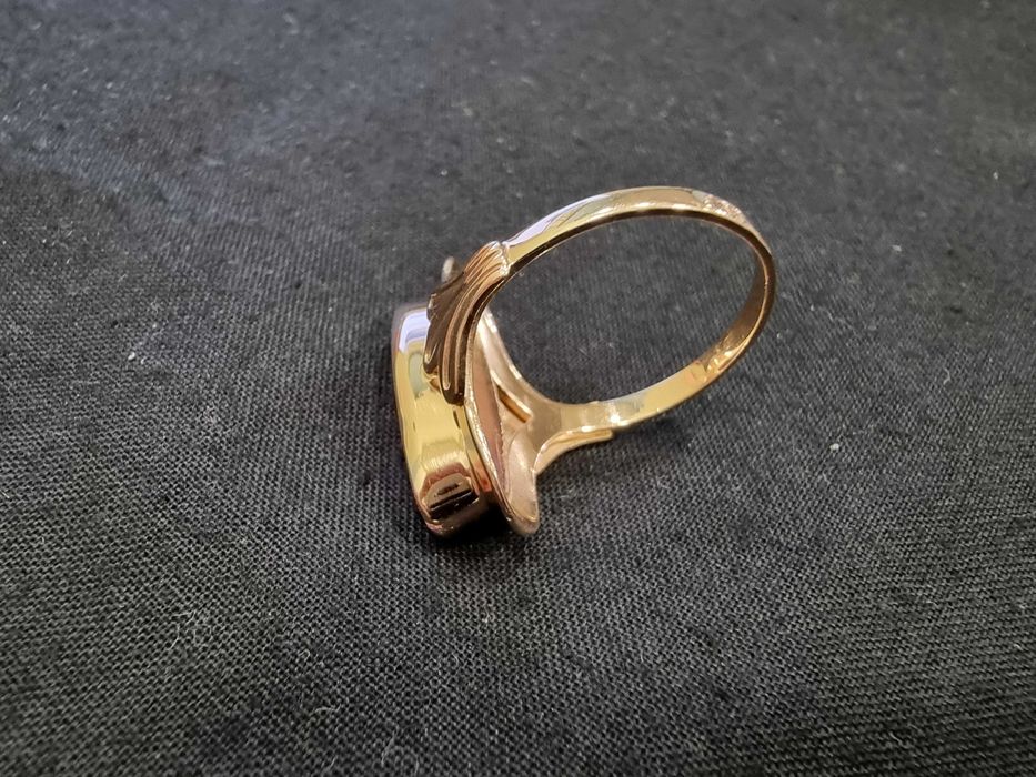 Дамски златен пръстен СССР