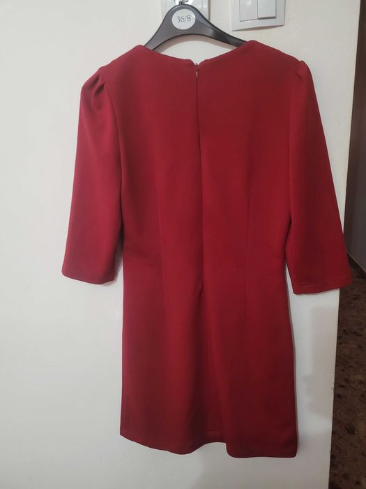 Rochie grena office, eleganta, impecabila, marimea S