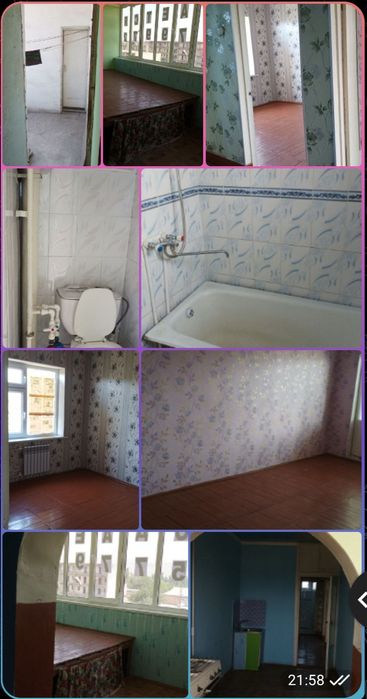 Квартира сотилади 2 хонали. Кирпичный.