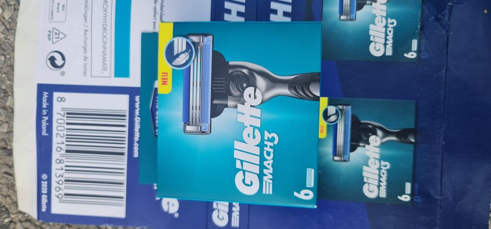 Rezerve de Ras Gillette Mach 3 ,Originale Sigilate, la Cutie 6 Buc