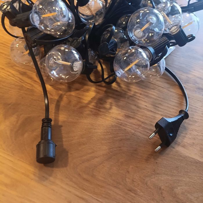 НОВИ! Външни LED лампички G40, 46+3 крушки, за градина, декорация