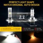 Лед крушки Н7-К35 за автомобил без вентилатор 12V/24V 60W 12000LM- А-3