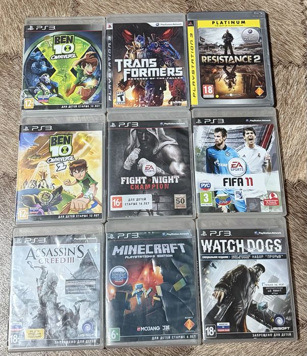 Диски на PlayStation 3, цена за все!