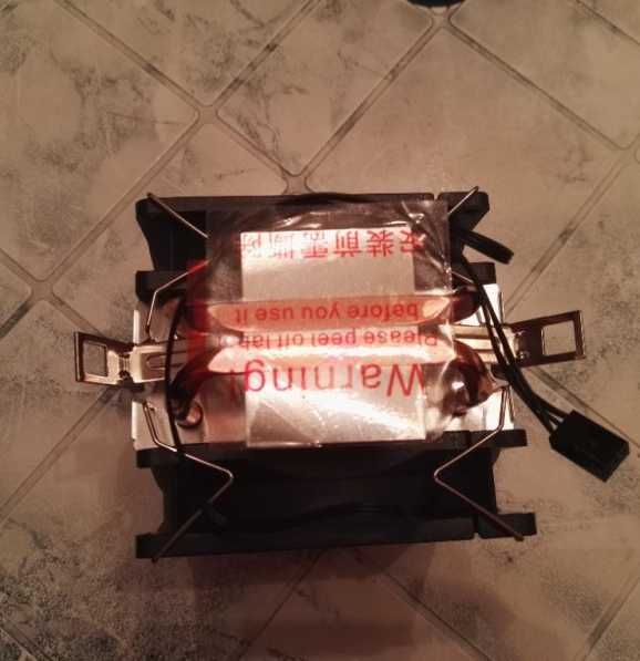 Тих двоен вентилатор за процесор 90мм Intel/AMD,охладител,интел,амд