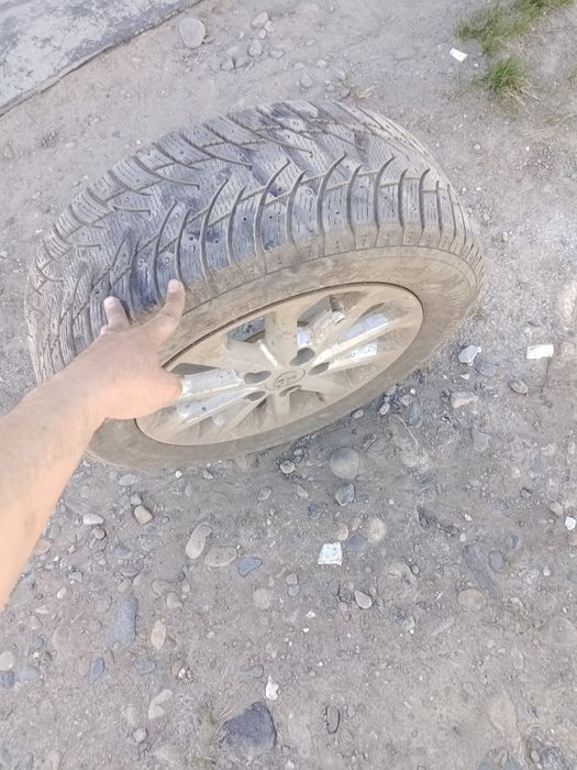 диск резиной зимняя