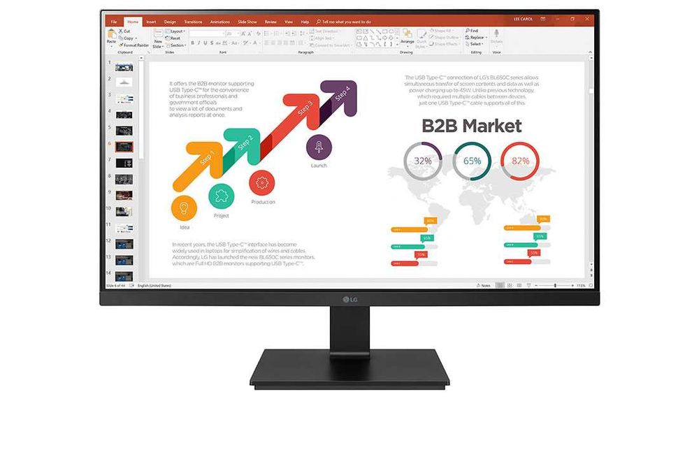 Монитор LG 24BL650C-B 24" 1920x1080 Full HD IPS с 6 месеца гаранция