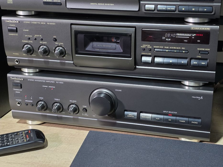 Linie audio TECHNICS amplificator cd-player, deck,tuner, boxe heco ,retro hifi