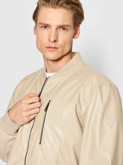 Guess Faux Leather Bomber Jacket ОРИГИНАЛНО мъжко яке - М
