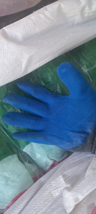 Перчатки из ХБ прорезиненные