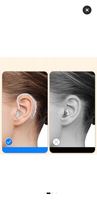 Aparat auditiv, set 2 bucati, reducere zgomot, incarcare rapida, argintiu