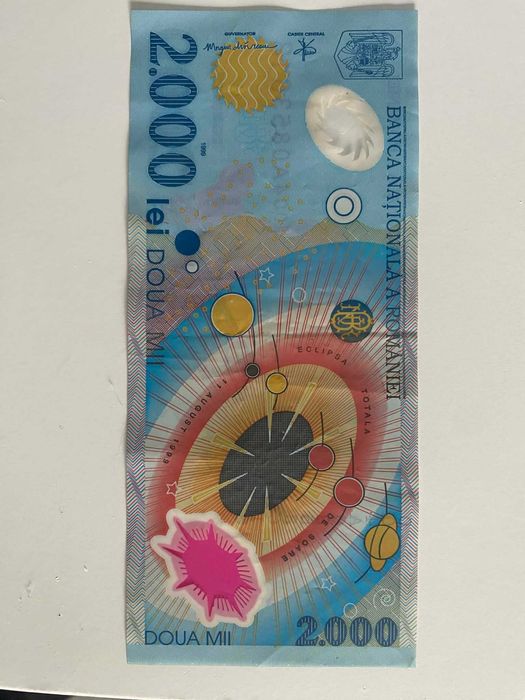 4 bancnote 20 lei cu eclipsa