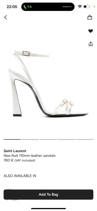 Sandale saint Laurent