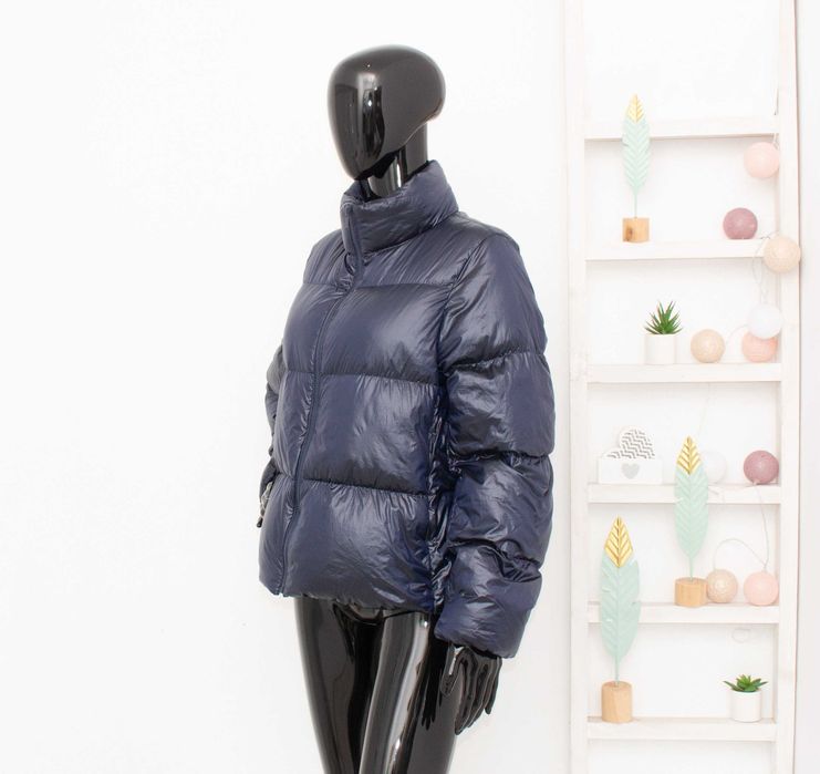 Uniqlo Ultra Light Down дамско пухено яке син хамелеон oversize пух M