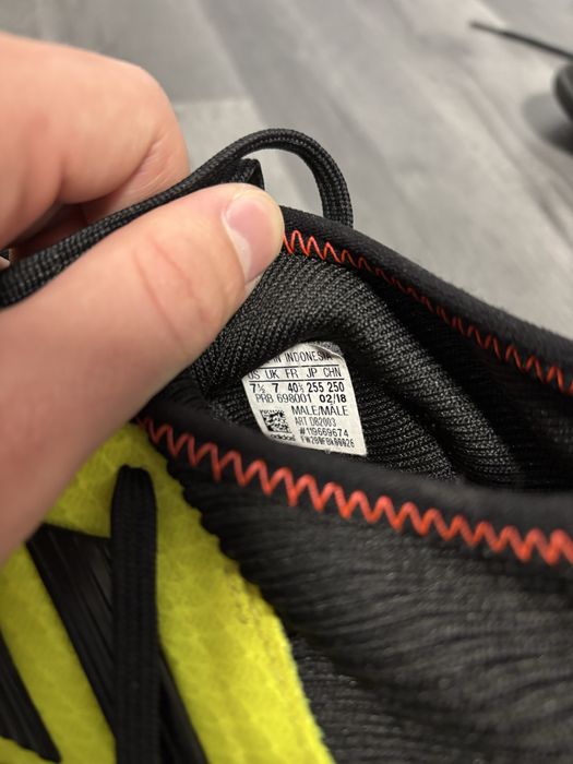 Ghete Fotbal ADIDAS PREDATOR FG - Galben Neon - Mărimea 40 5