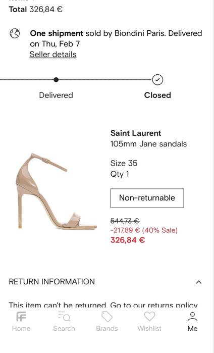 Saint Laurent токчета