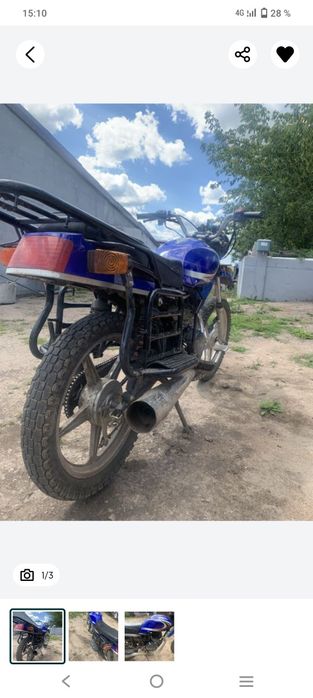 Продам мотоцикл марки "Yaqi 200"