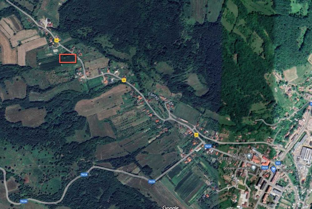 Vand Teren de Casa, Deschidere 25m - 2200 m2 in Certeju de Sus