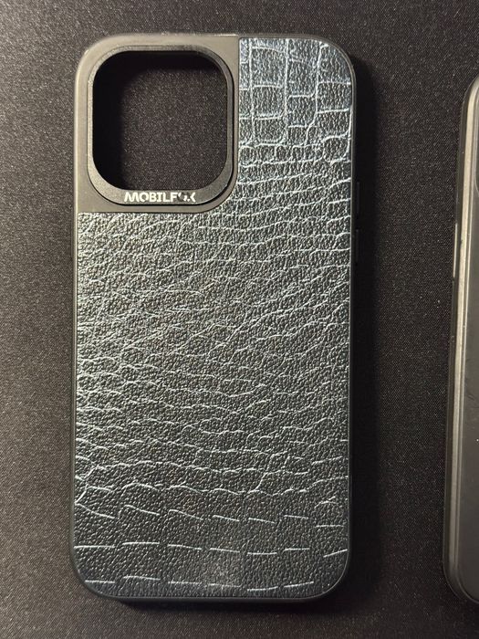 Husă Mobilfox piele iPhone 14 Pro Max + husă silicon