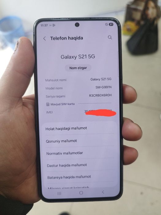 Samsung S 21 5 G sotiladi