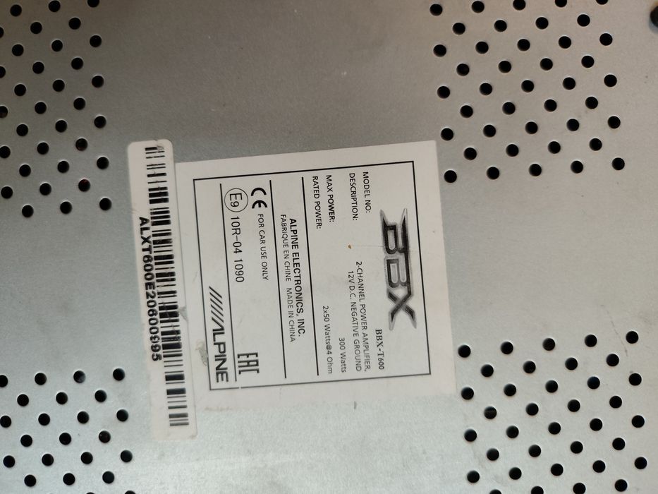Subwoofer alpine plus statie