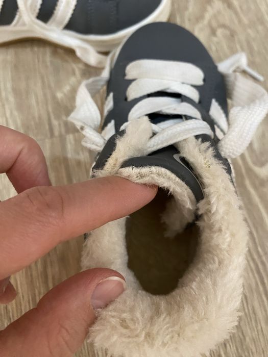 Детские меховые кеды