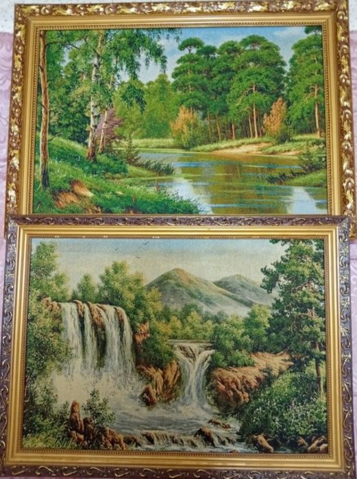 Три картины вышивка