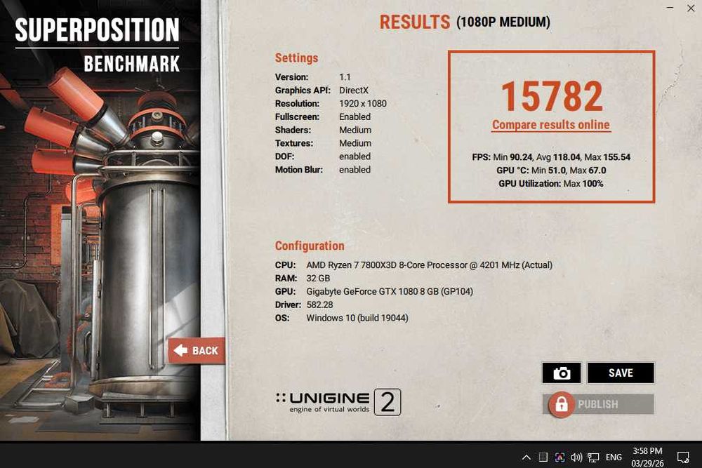 ПРОМО Компютър Ryzen 5800X3D 1TB SSD 16/32GB DDR4 B550 Elite  GPU GTX 1080 850W PSU