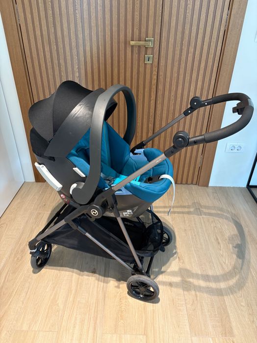 Бебешка количка, кош и столче Cybex Melio 2021 River Blue