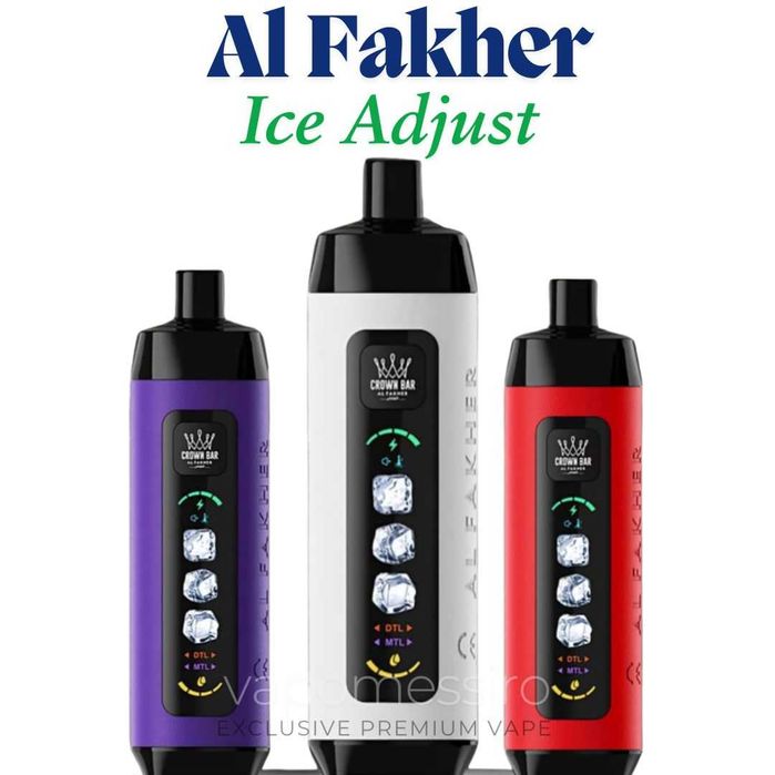 Pachet 3buc Vape Al Fakher 3 Nivele de Gheata !Piele Airflow