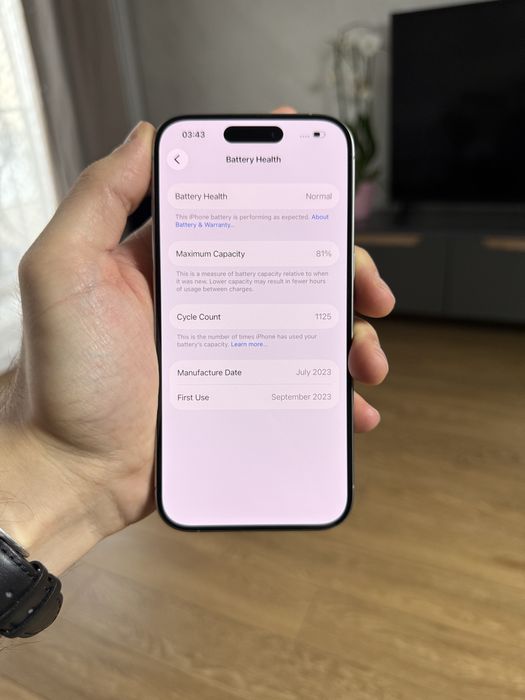 iPhone 15 Pro Natural Titanium 128gb