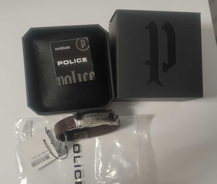 Bratara Police signature, Police Rome brown maro, Police attack neagra