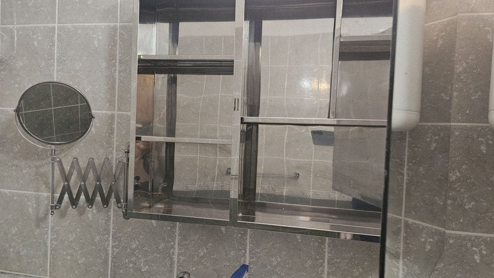 Шкаф за баня неръждаема стомана с огледало