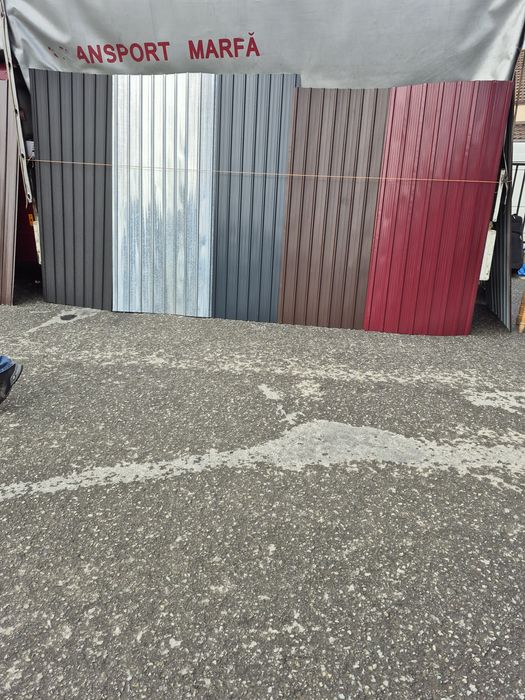 Tablă cutată zincată colorată preț negociabil livram în orice județ