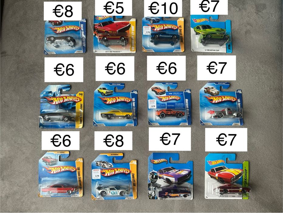 Hot Wheels колички - различни mainline/мейнлайн модели преди 2014