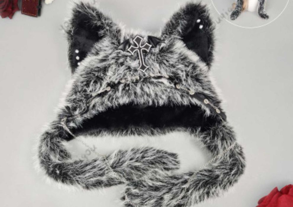 Шапка с ушками на зиму