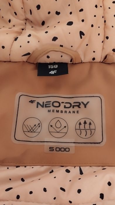 Geacă schi snowboard, 4f Neodry Membrane, fete, copii