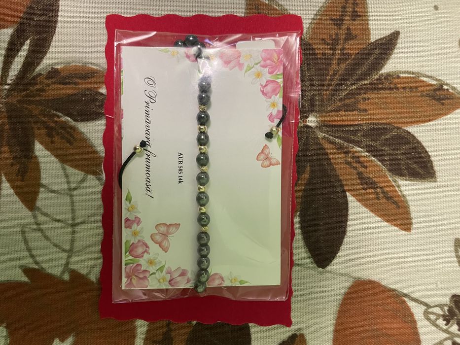 Brațara cu 11 bilute aur 14k