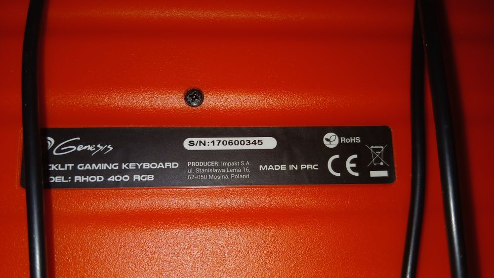 Tastatura de gaming genesis rhod 400 RGB