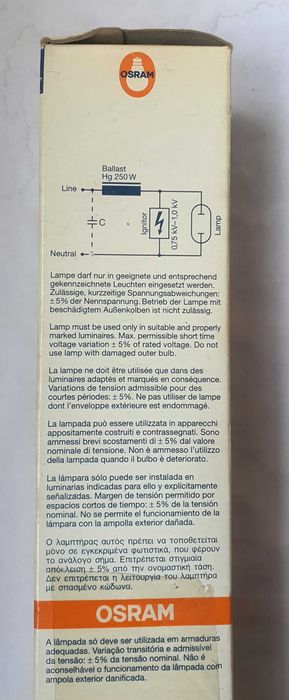Bec Osram HQI T 250 W/N/SI E40 POWERSTAR