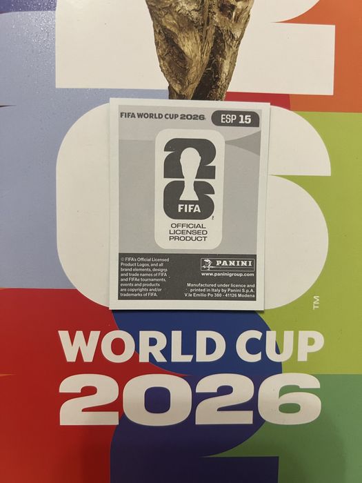 Lamine Yamal rookie sticker World cup 2026