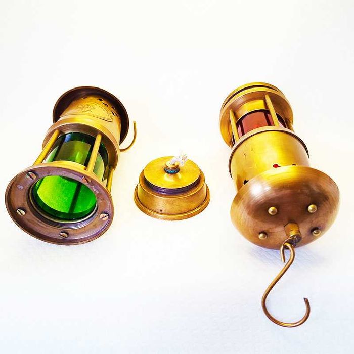 Бронзова газова лампа с ретро дизайн