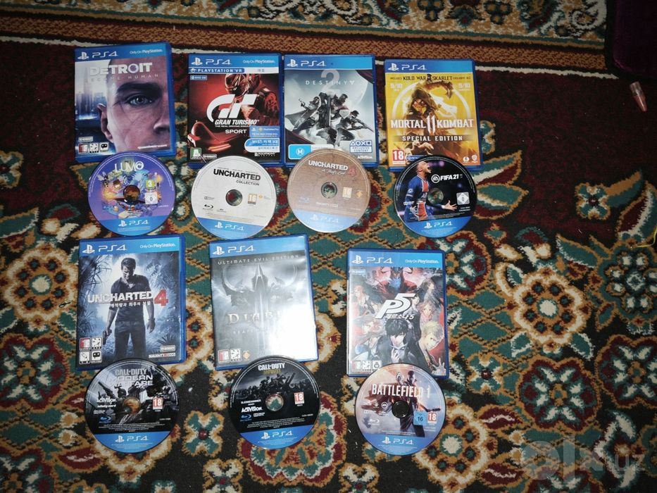 PlayStation 4 va 5 ga disklar soni 15 ta
