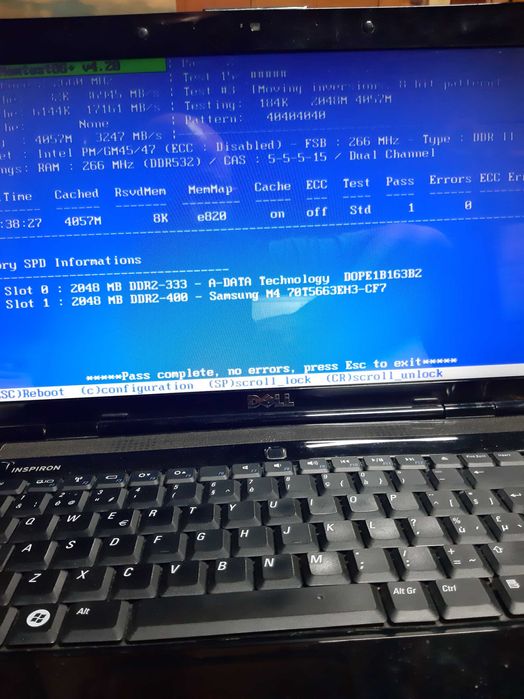 Употребяван лаптоп DELL Inspiron 1545 в добро техническо състояние
