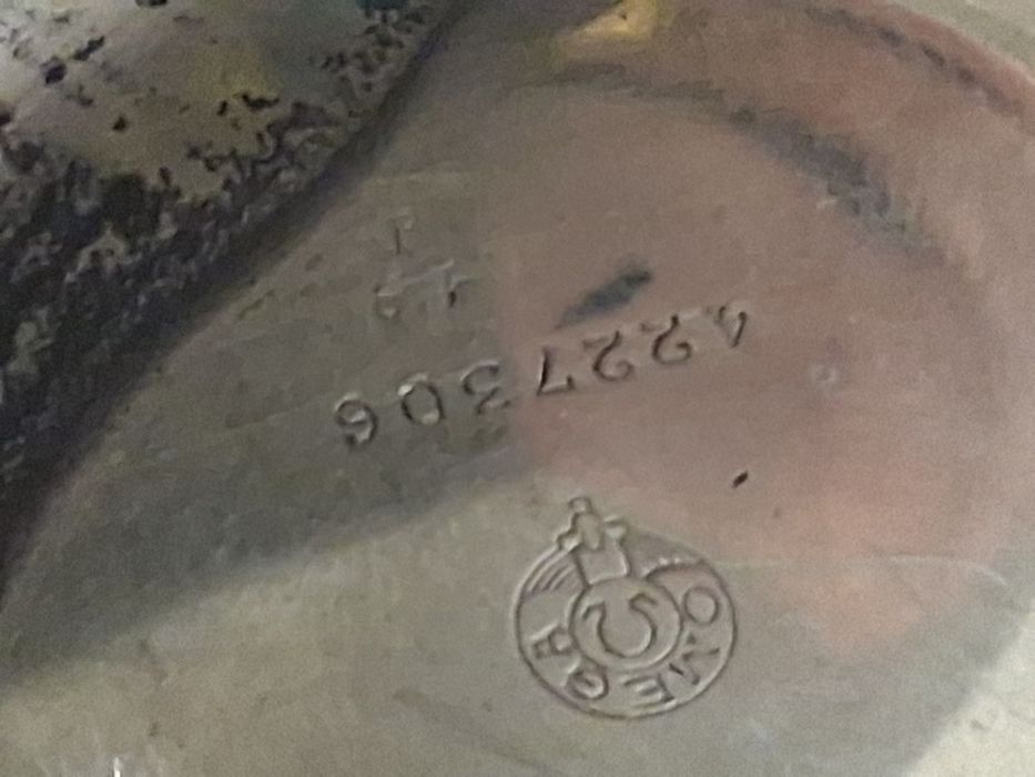 Ceas.  De. Buzunar de argint. F. Johnson. ,,omega,b