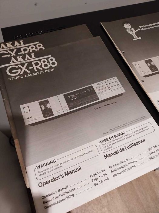 AKAI GX R-88 si GX-F95, Manuale de utilizare si service, originale